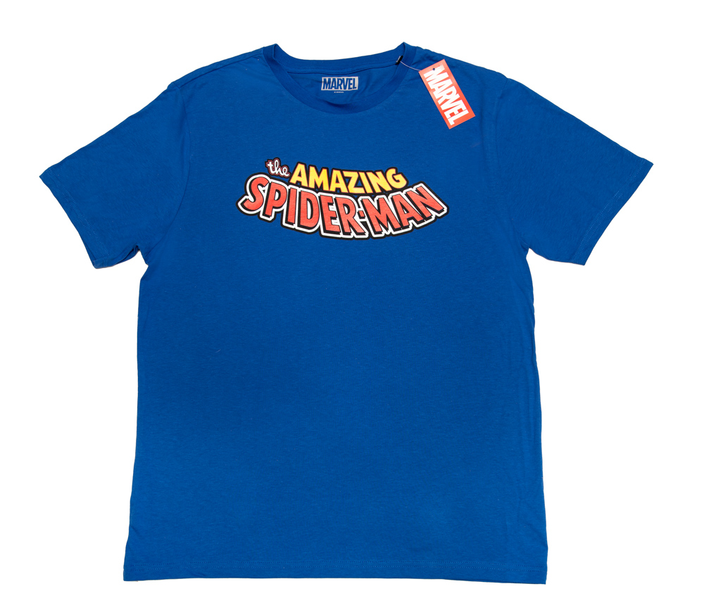 Marvel: Spider-Man 'Classic Logo' Blue Adult T-Shirts